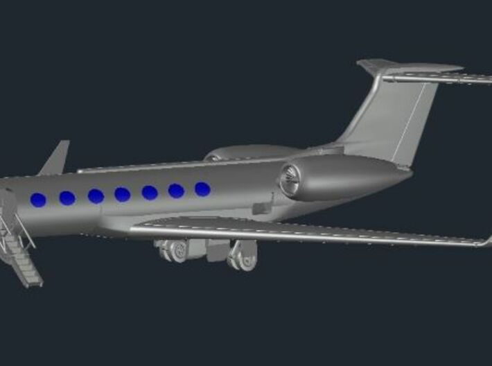 G550-144Scale-Detailed-03-Wing-right 3d printed 