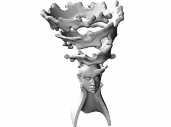 Tornado Head With Cape 3d printed 