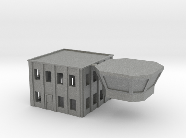 1:400 Fire Station Building 2 3d printed