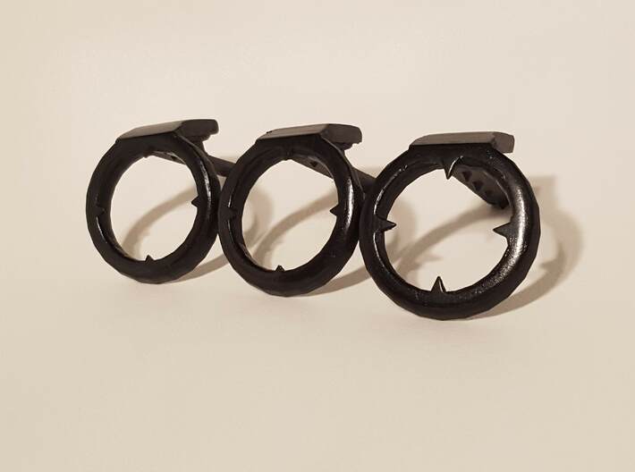 P11 "CAGED" (FRONT piece) by Heart-ON Chastity 3d printed Choose from our various  retainer rings