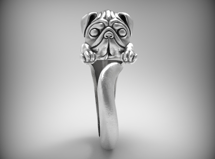Very cute "Pug" band for a pug lovers 3d printed 