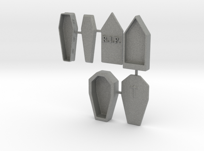 S Scale 3 Coffins 3d printed This is a render not a picture