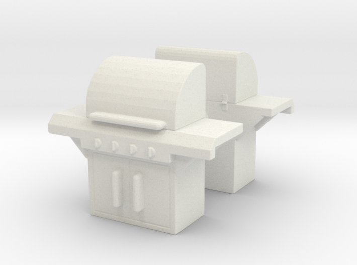 Barbecue BBQ Grill (x2) 1/72 3d printed