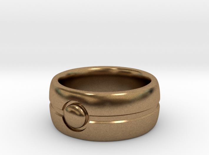 One Bead Ring - Size 23 3d printed