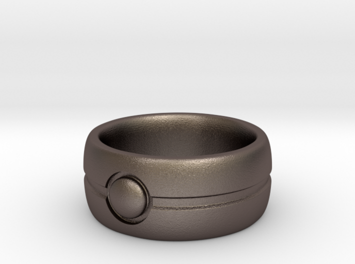 One Bead Ring - Size 23 3d printed 