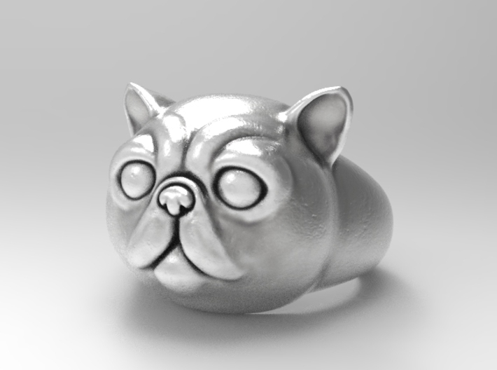 Exotic shorthair cat signet ring size 6.5 3d printed