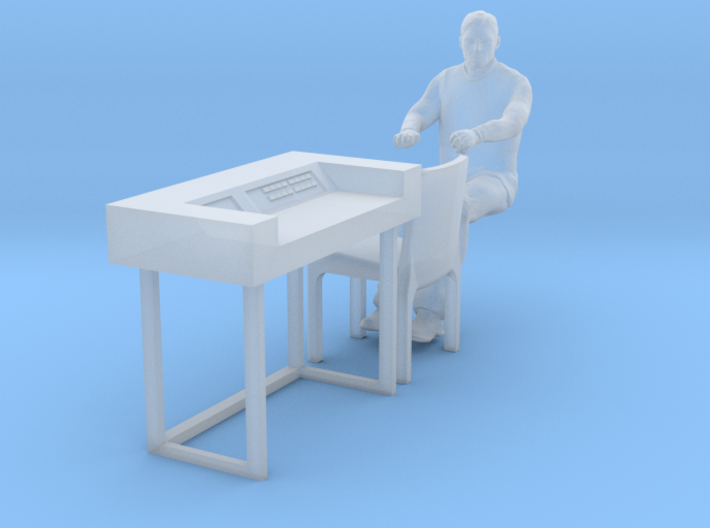 SPACE 2999 EAGLE MPC 1/48 DESK W CHAIR AND ALPHAN 3d printed