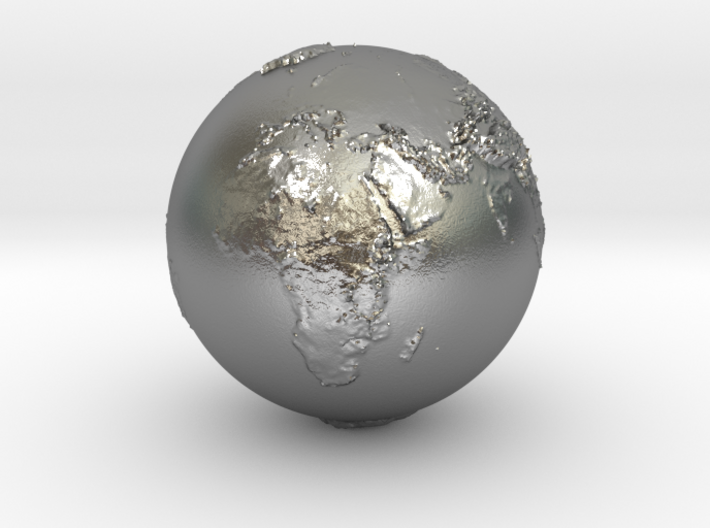 earth relieve 3d printed