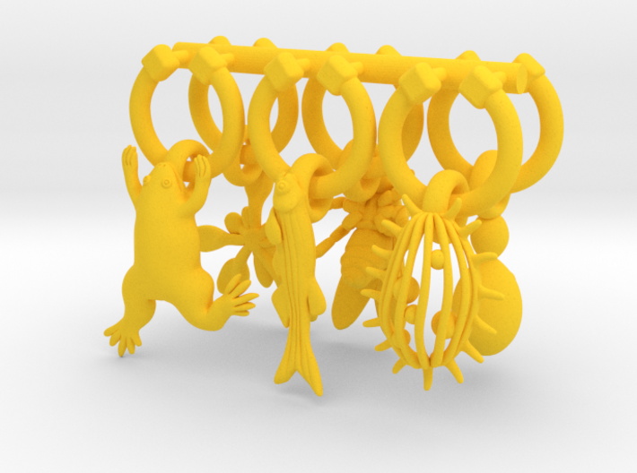 Model Organism Wine Charms with Tetrahymena 3d printed