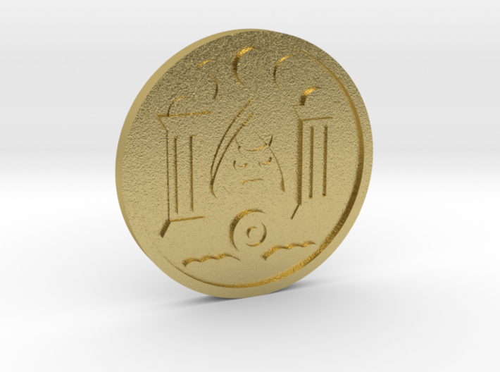 The High Priestess Coin 3d printed