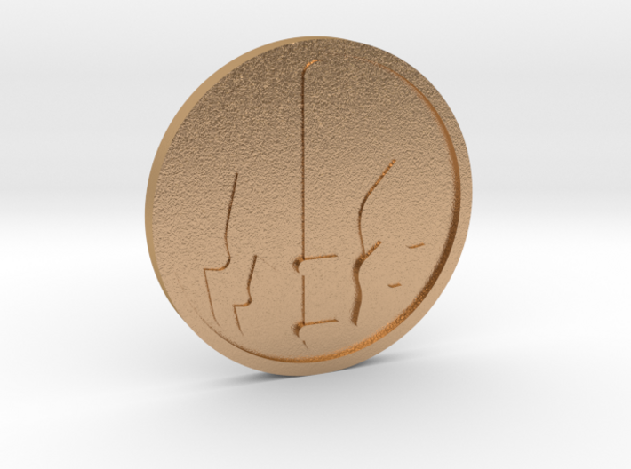 Ace of Wands Coin 3d printed