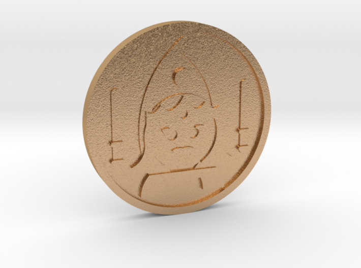 Queen of Wands Coin 3d printed