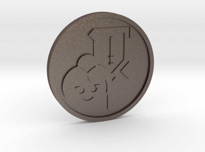 Page of Wands Coin 3d printed