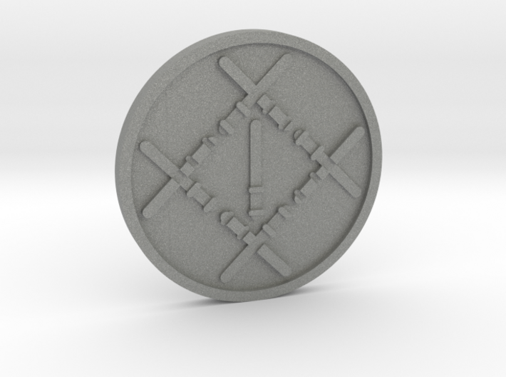 Nine of Wands Coin 3d printed