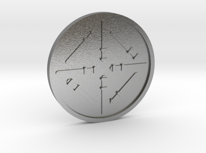 Eight of Wands Coin 3d printed