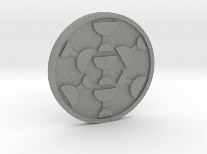 Seven of Cups Coin 3d printed