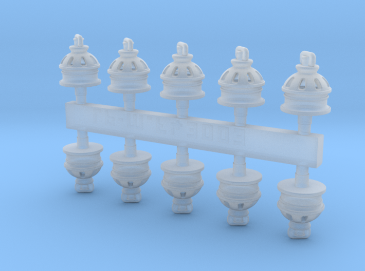 Grappe de 10 lampes de toiture Etat 3d printed