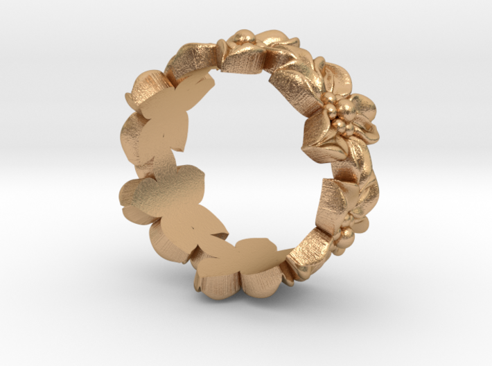 Flower Ring Size 7 3d printed