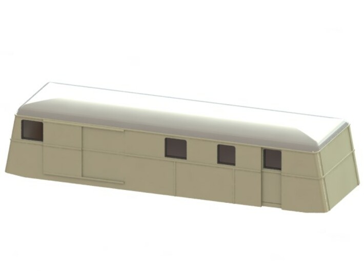 Swedish wagon for railcar UDFo3 H0-scale 3d printed CAD-model