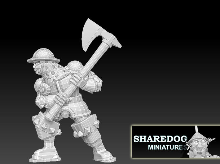 Character Series: Axe Soldier 3d printed
