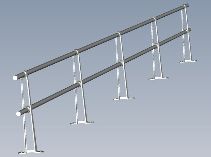 1/87 scale PRR hairpin railing x 6350mm long 3d printed 