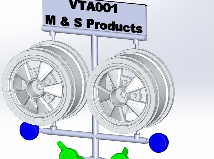 VTA001-CSS 26 mm VTA Fr Wh Set 3d printed 