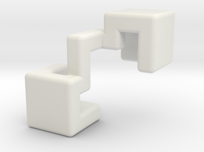Piece #1 for Sonneveld's 4-Piece Cube 3d printed