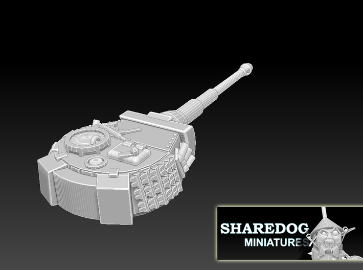 Vehicle Series: Tiger Tank Turret 3d printed