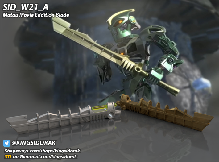  Blade for Matau Bionicle Movie Edition 3d printed 