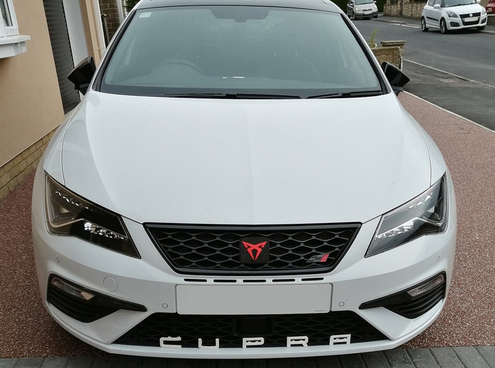 Facelift Cupra Front "S" Badge - Logo Part 3d printed Thanks Kevin for this clean example of his Cupra