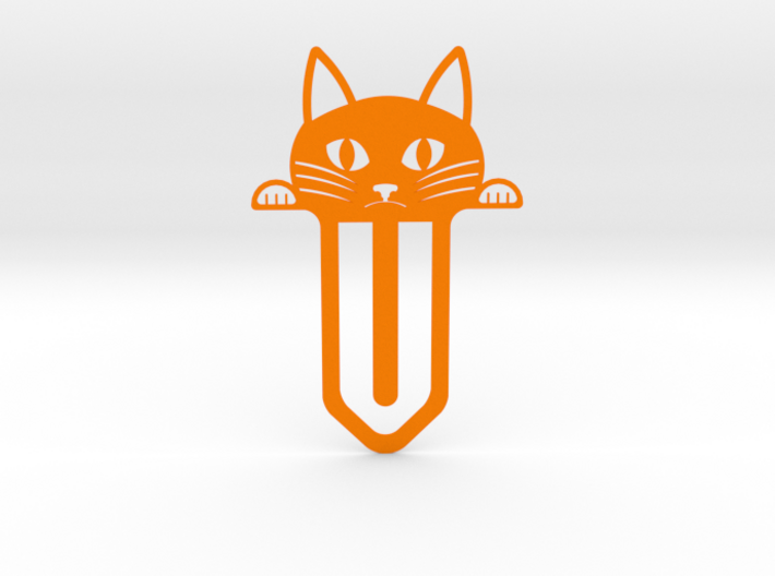 Cute Cat Bookmark 3d printed