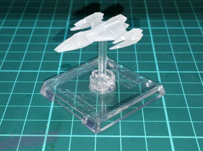 Andorian Interceptor 1/1000 3d printed Attack Wing version, Smooth Fine Detail Plastic