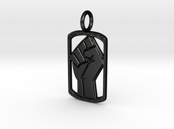 Power Dog Tag (Right Hand) 3d printed