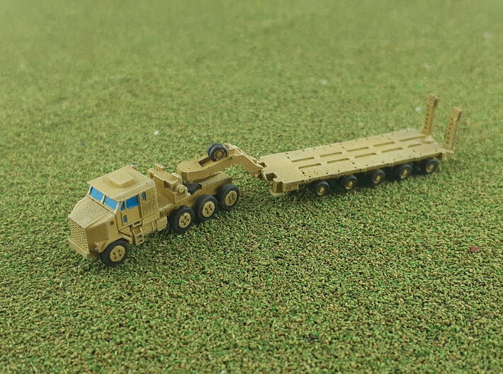 HETS M1070 / M1000 Truck and Trailer 1/285 6mm 3d printed 