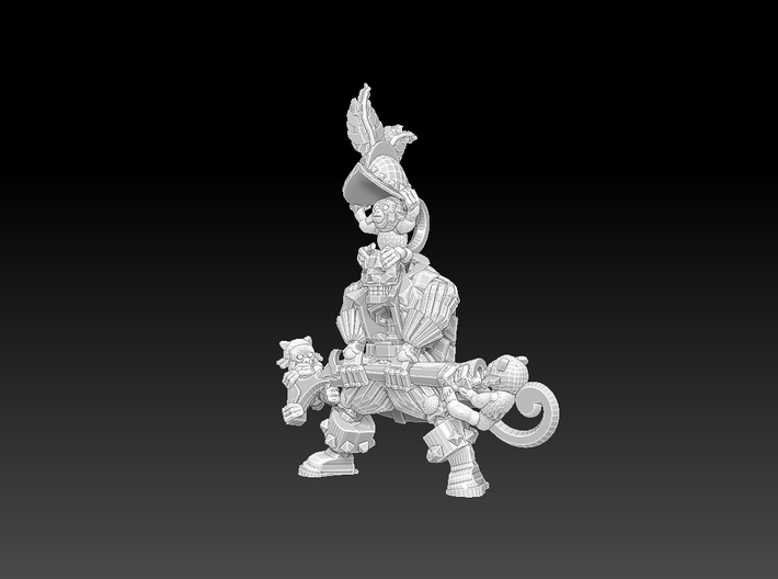 Undead Conquistador Musketeer 3d printed 