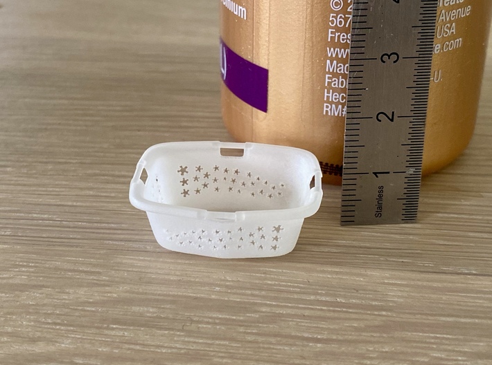 Laundry Basket in 1:12, 1:24 3d printed 1:24
