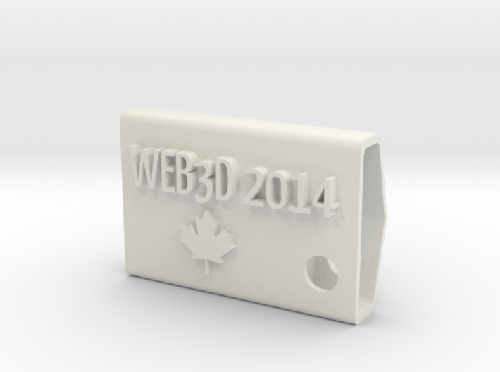WEB3D 2014 Fob with Maple Leaf 3d printed