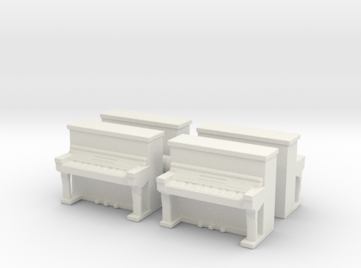 Piano (x4) 1/100 3d printed