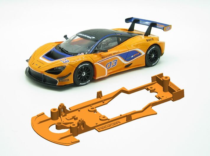 PSCA023001 Chassis for Carrera McLaren 720S GT3 3d printed