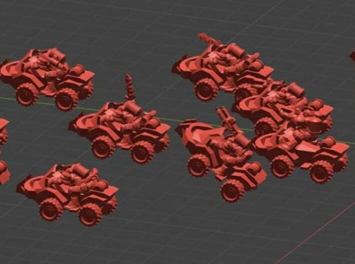 Ares Imperial ATV Cavalry 15mm 3d printed 