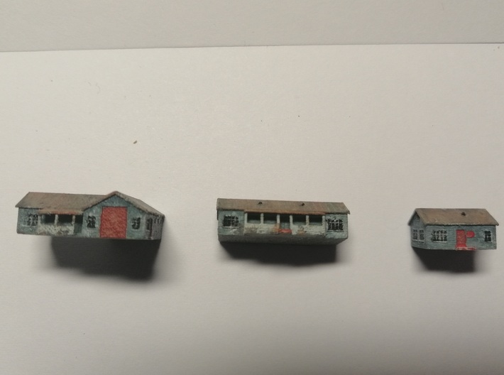 1:700 Scale Small Russian Airfield Buildings 3d printed