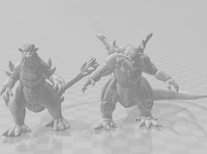 Togera kaiju monster 55mm miniature game fantasy 3d printed 