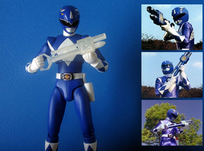 Foam Gun - Blue Ranger 3d printed