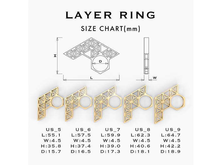 LAYER RING 3d printed 