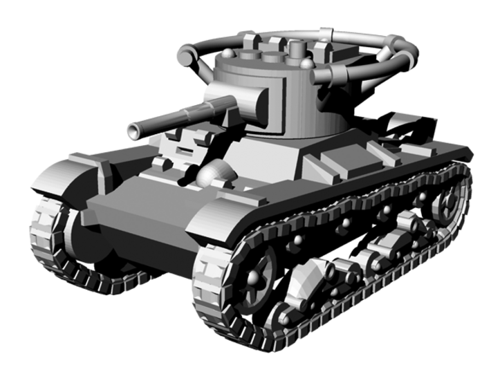 1/144 WWII Russian T-26 command tank 3d printed