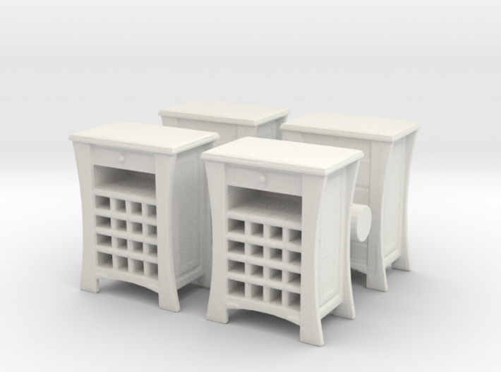Wine Cabinet (x4) 1/56 3d printed