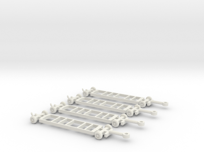1/72 Scale British Type C Bomb trolleys 3d printed