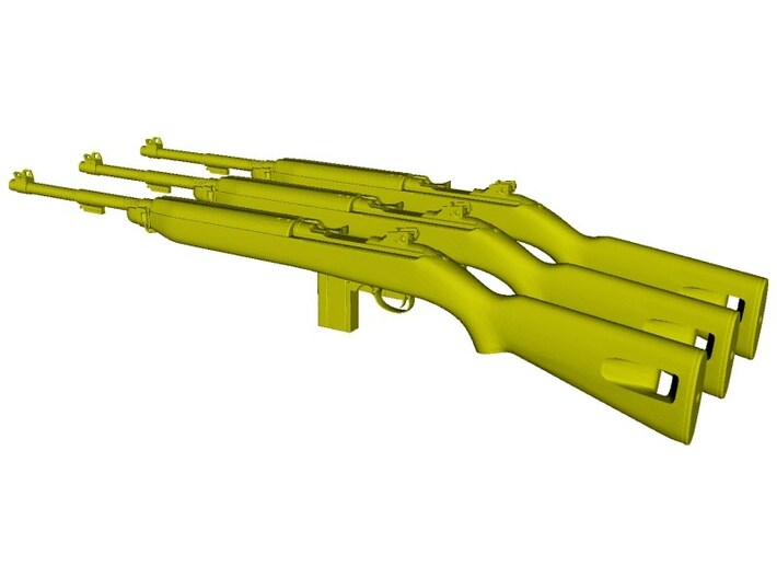 1/15 scale Springfield M-1 Carbine rifles x 3 3d printed