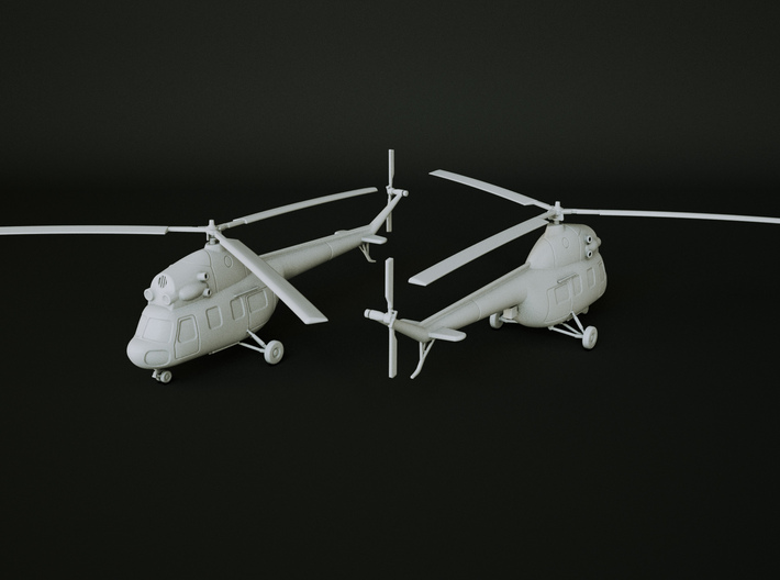 Mil M-2 Helicopter Scale: 1:100 3d printed 