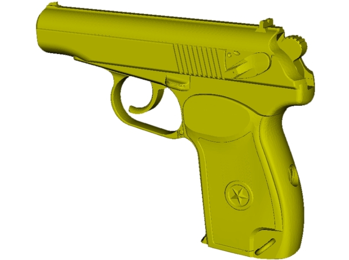 1/12 scale USSR KGB Makarov pistol x 1 3d printed
